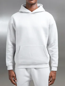 Relaxed Fit Hoodie - Mid Grey