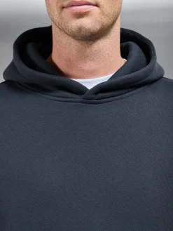 Relaxed Fit Hoodie - Slate Blue