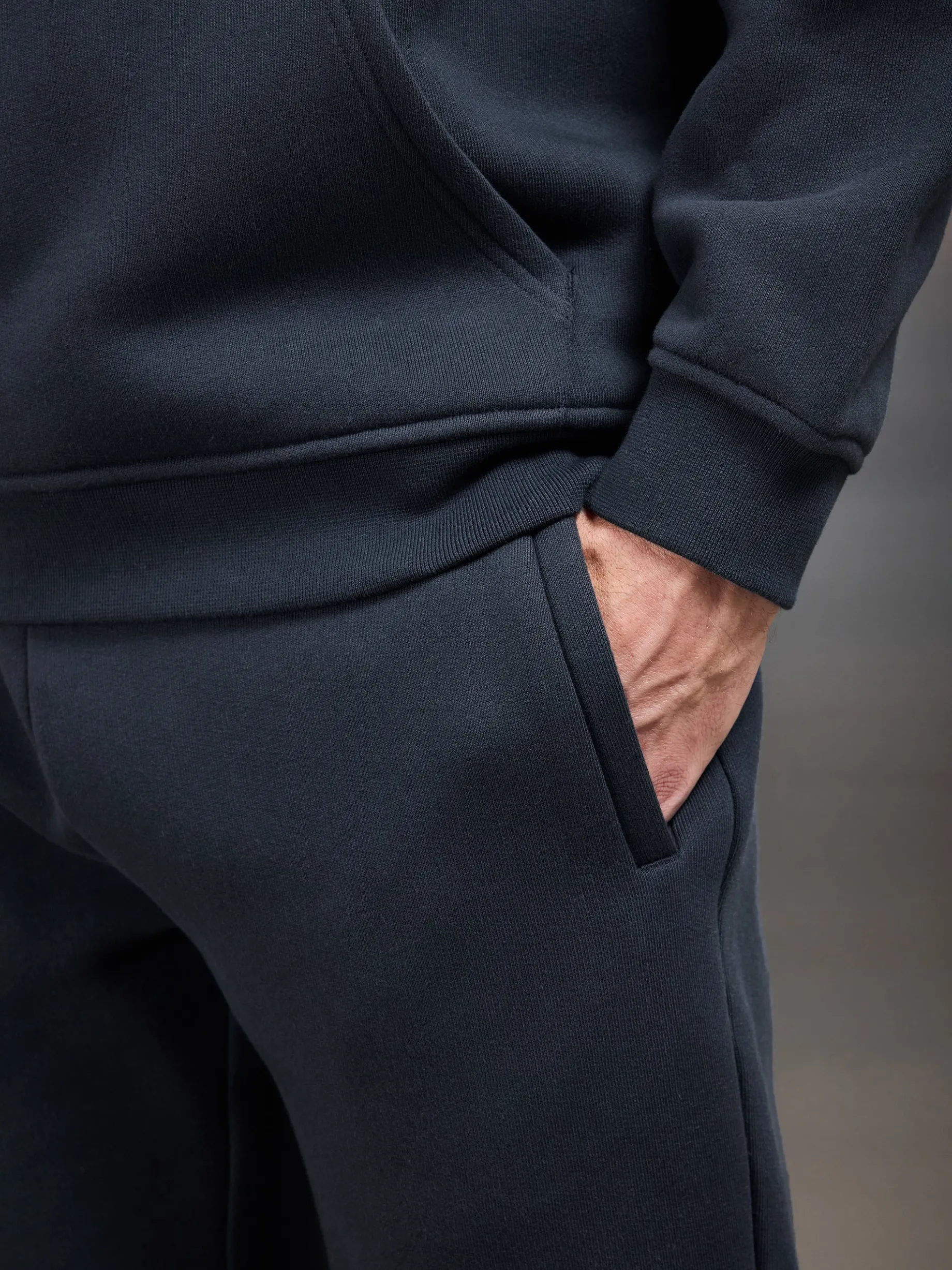 Relaxed Fit Hoodie - Slate Blue