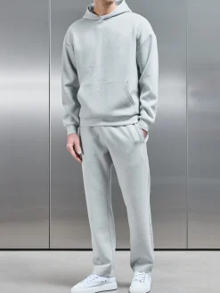 Relaxed Fit Knitted Jogger - Marl Grey