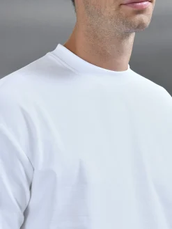Relaxed Fit Long Sleeve T-Shirt - White