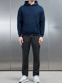 Relaxed Fit Nylon Cargo Pant - Grey