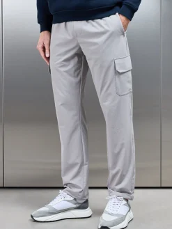 Relaxed Fit Nylon Cargo Pant - Stone