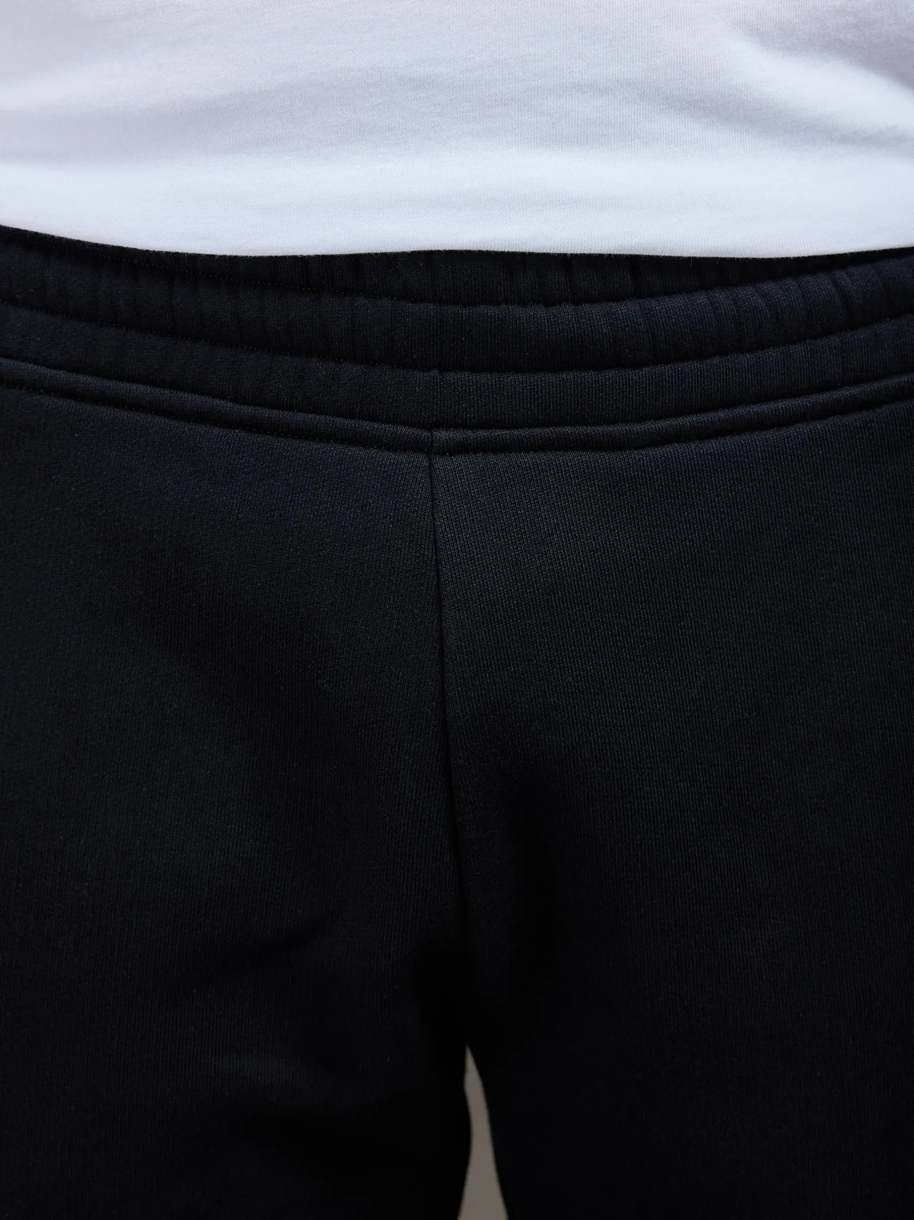 Relaxed Fit Straight Leg Jogger - Black