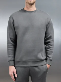 Relaxed Fit Sweatshirt - Grey