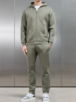 Relaxed Fit Tapered Leg Jogger - Olive