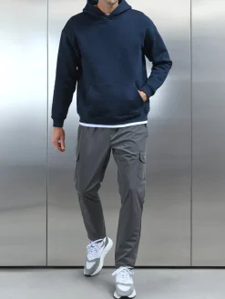 Relaxed Technical Nylon Cargo Pant - Grey