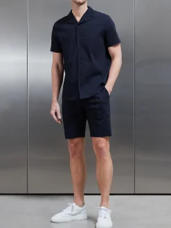 Seersucker Short - Navy
