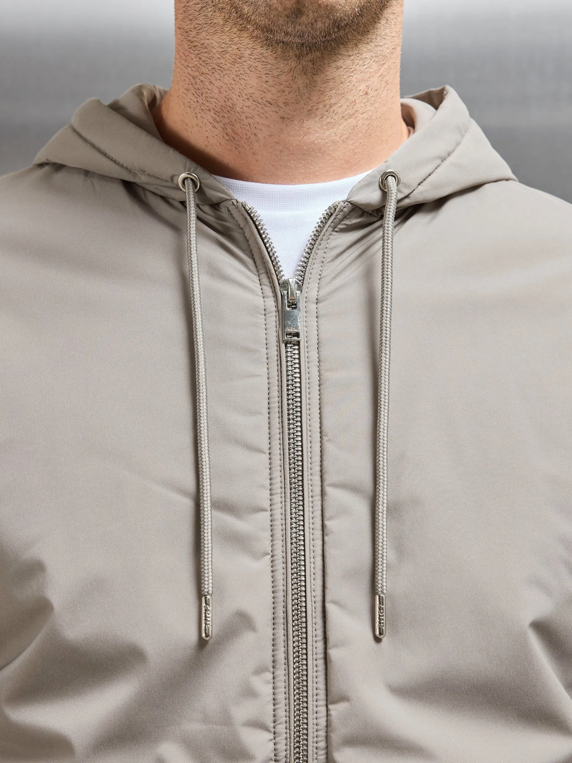 Shell Padded Windbreaker - Taupe