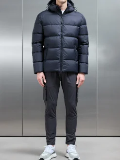 Short Down Jacket - Navy