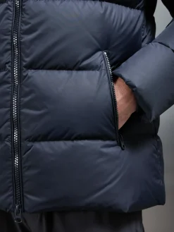 Short Down Jacket - Navy