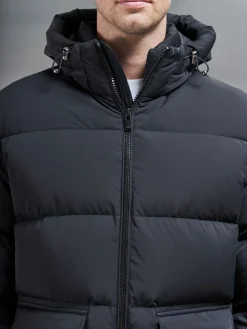 Short Down Parka - Black