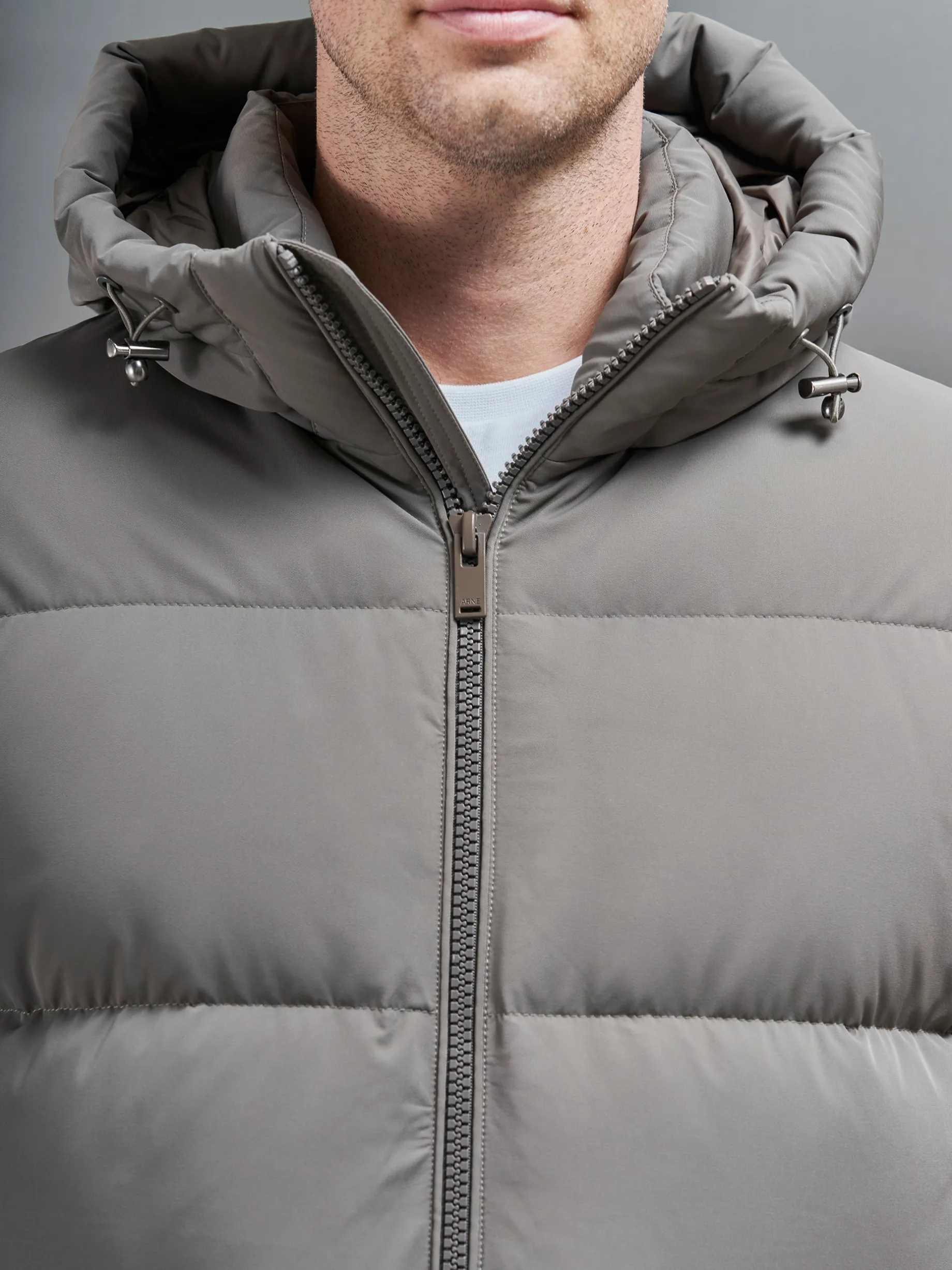 Short Down Parka - Olive