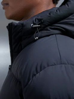 Short Down Pocket Parka - Black