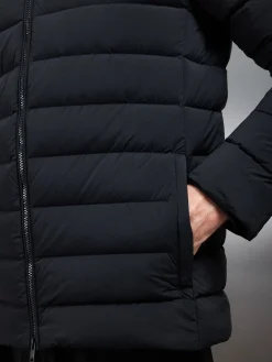 Short Technical Down Jacket - Black