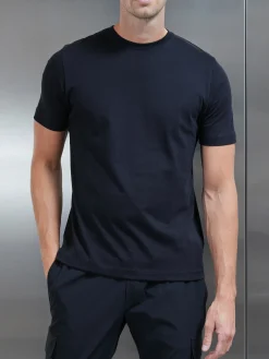 Slim Fit Cotton T-shirt - Black