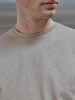 Slim Fit Cotton T-Shirt - Oatmeal