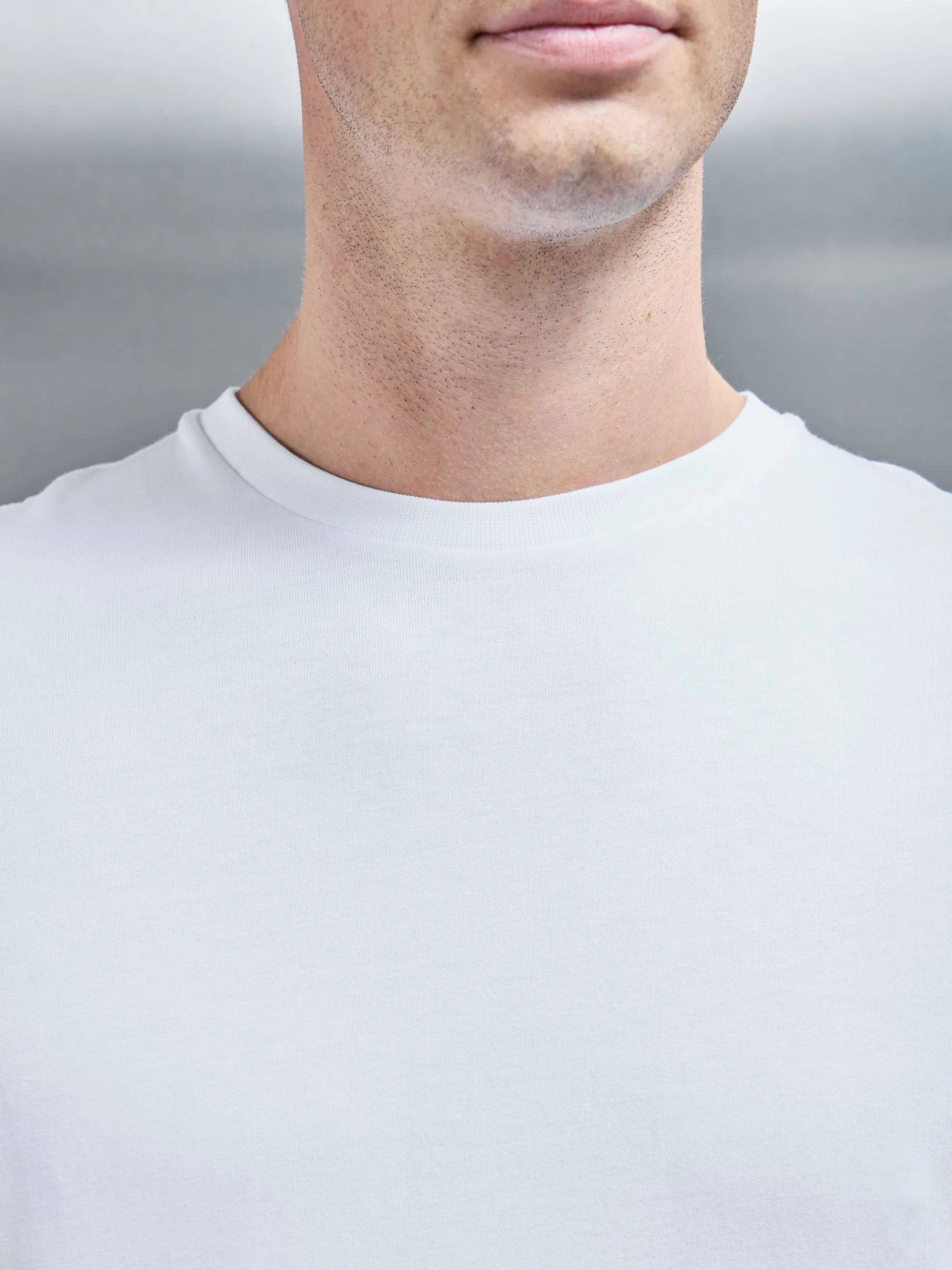 Slim Fit Cotton T-shirt - White