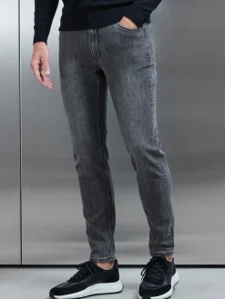 Slim Fit Denim Jeans - Grey Wash