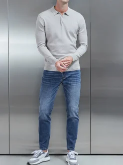 Slim Fit Denim Jeans - Mid Blue