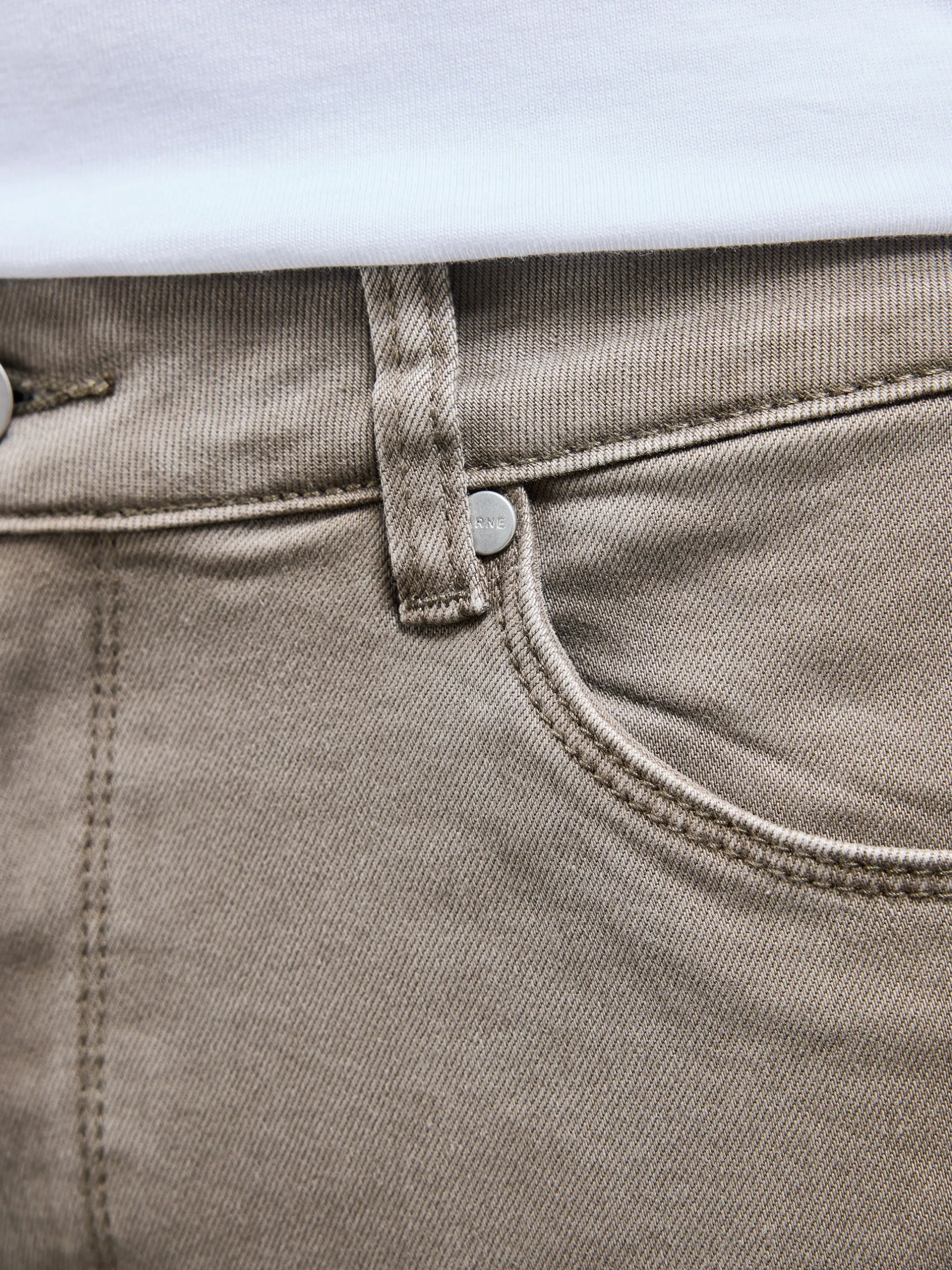 Slim Fit Denim Jeans - Olive