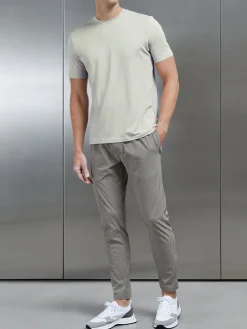 Stretch Cotton Modal T-Shirt - Stone