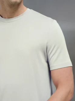 Stretch Cotton Modal T-Shirt - Stone