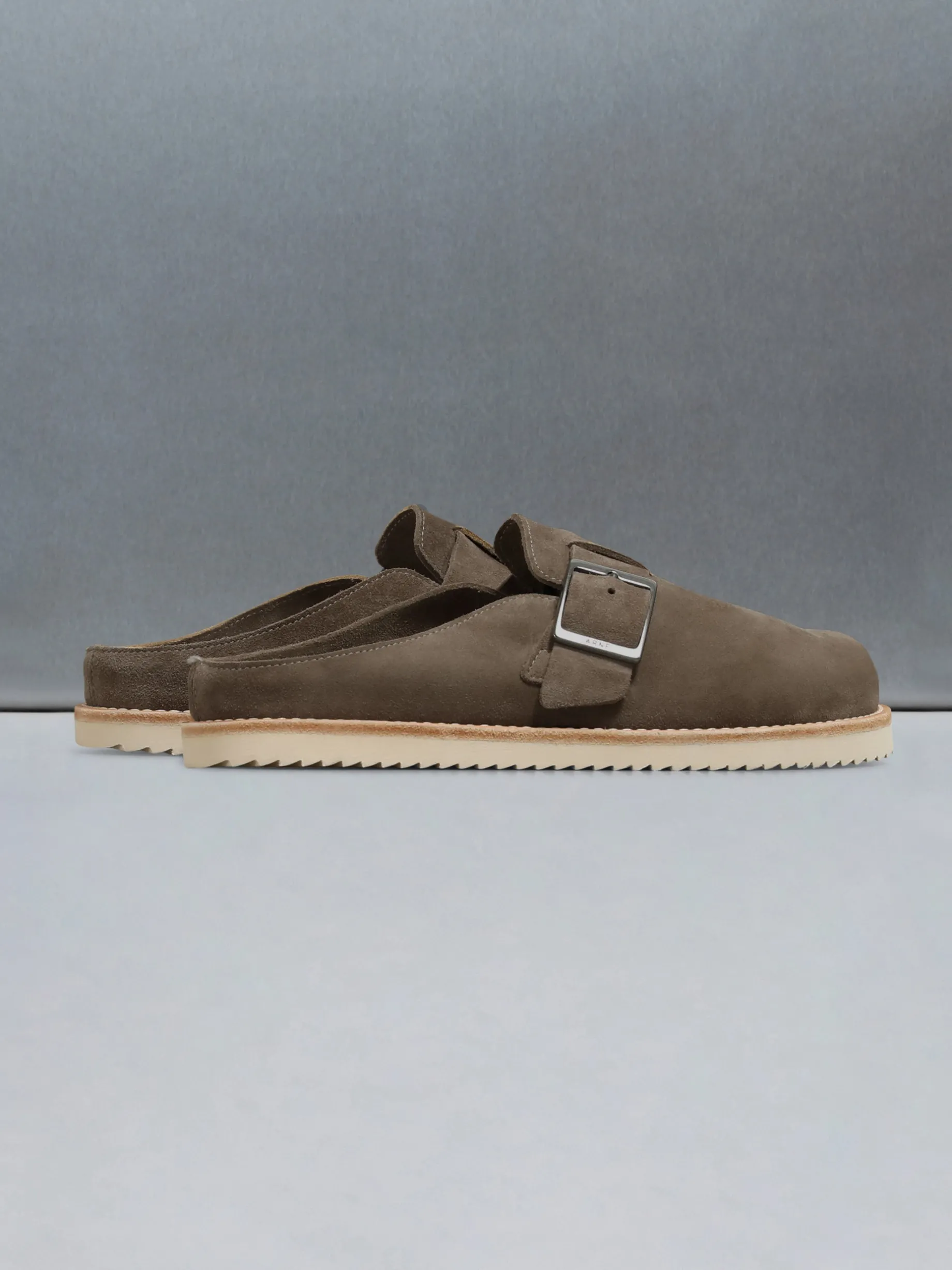 Suede Mule - Taupe