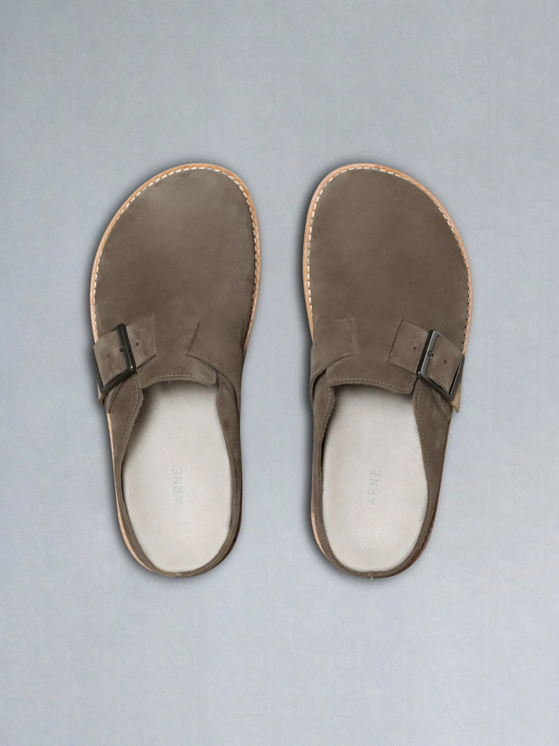 Suede Mule - Taupe