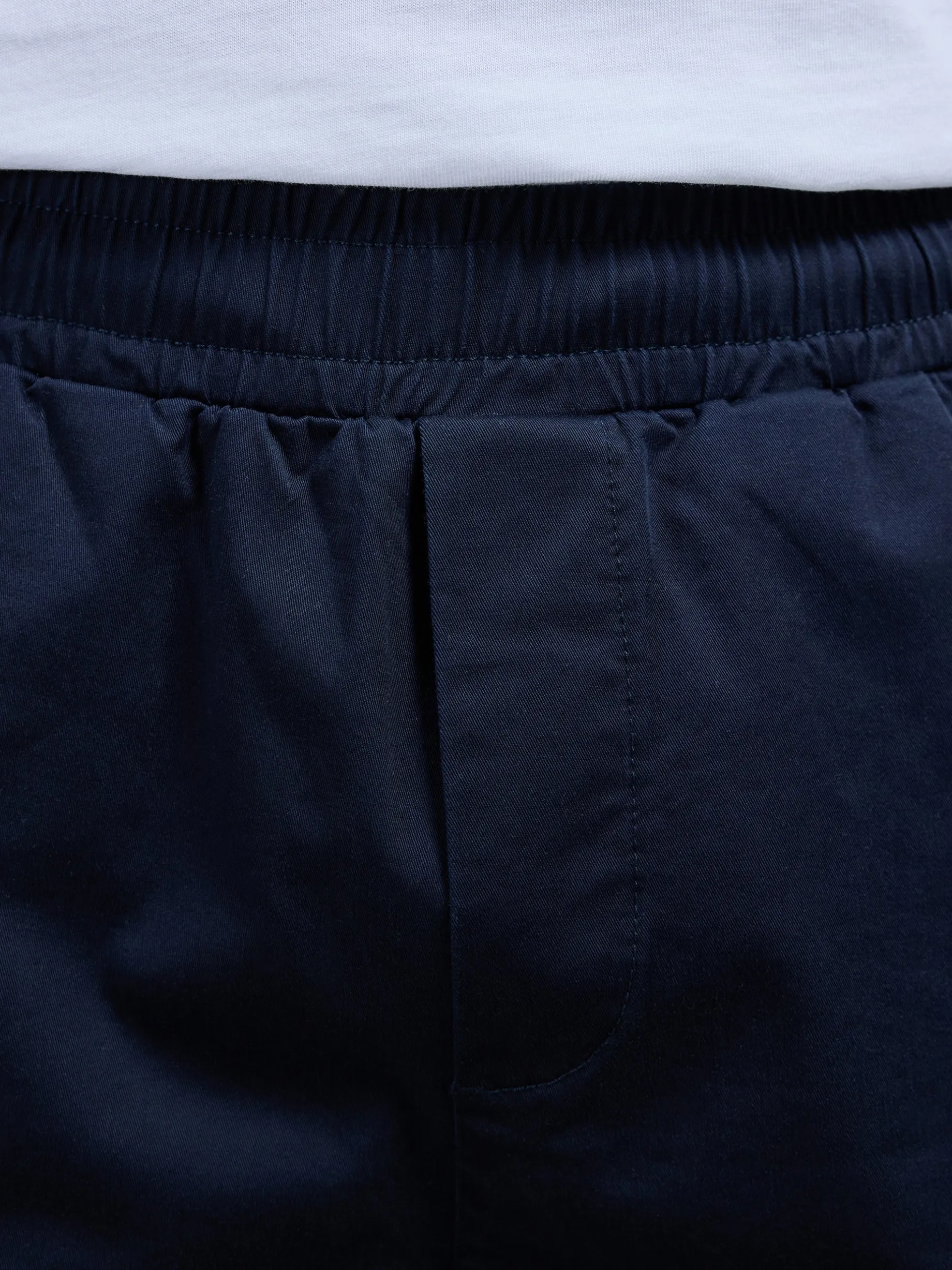 Tailored Chino Drawstring Short - Navy