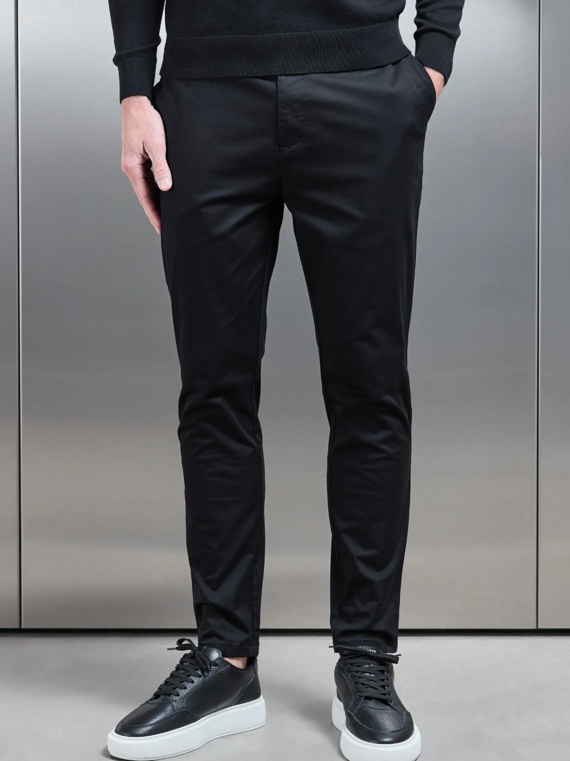 Tailored Chino Trouser - Black