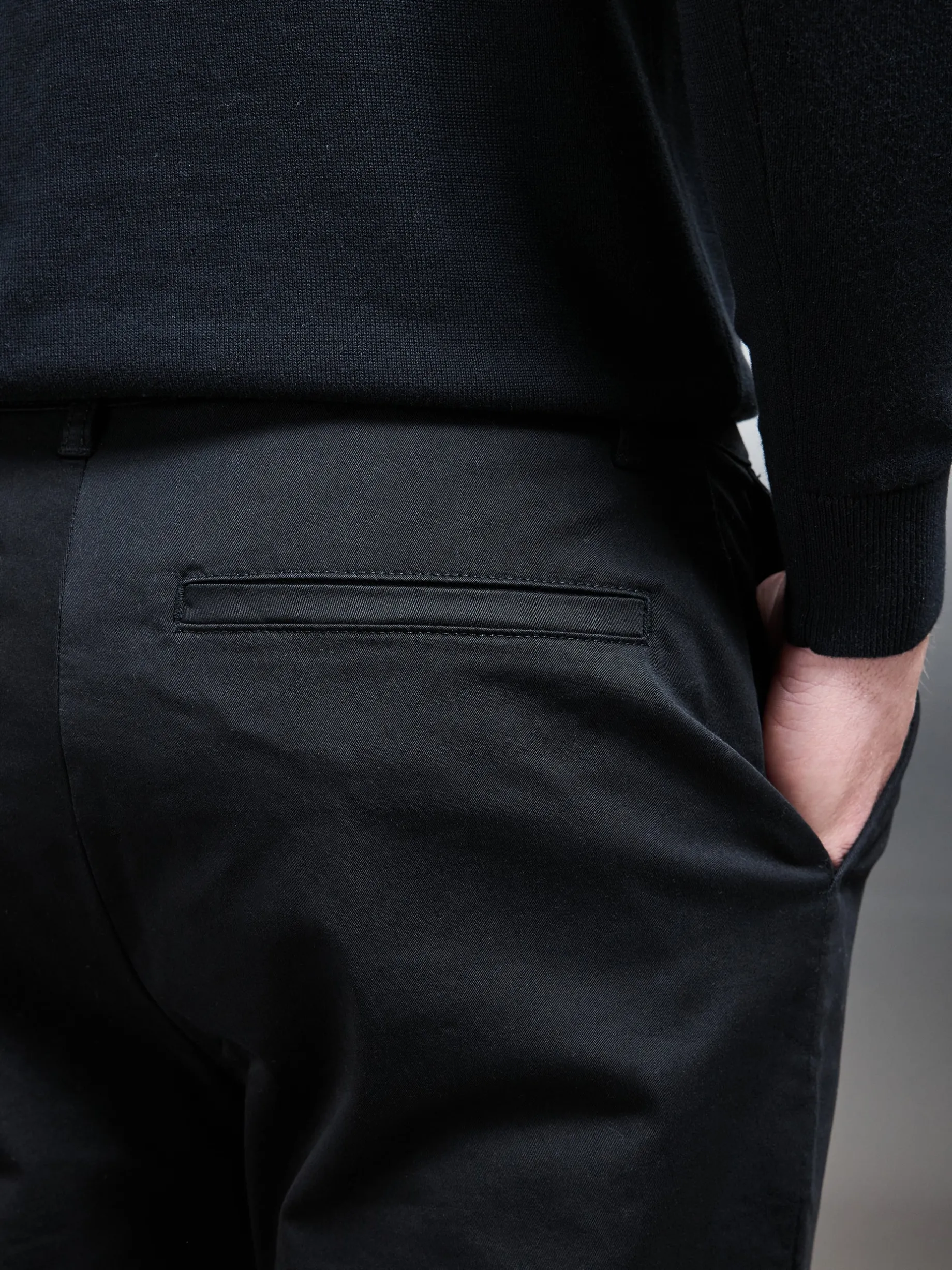 Tailored Chino Trouser - Black