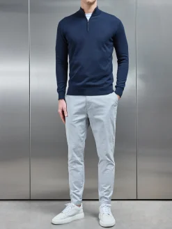 Tailored Chino Trouser - Mid Grey