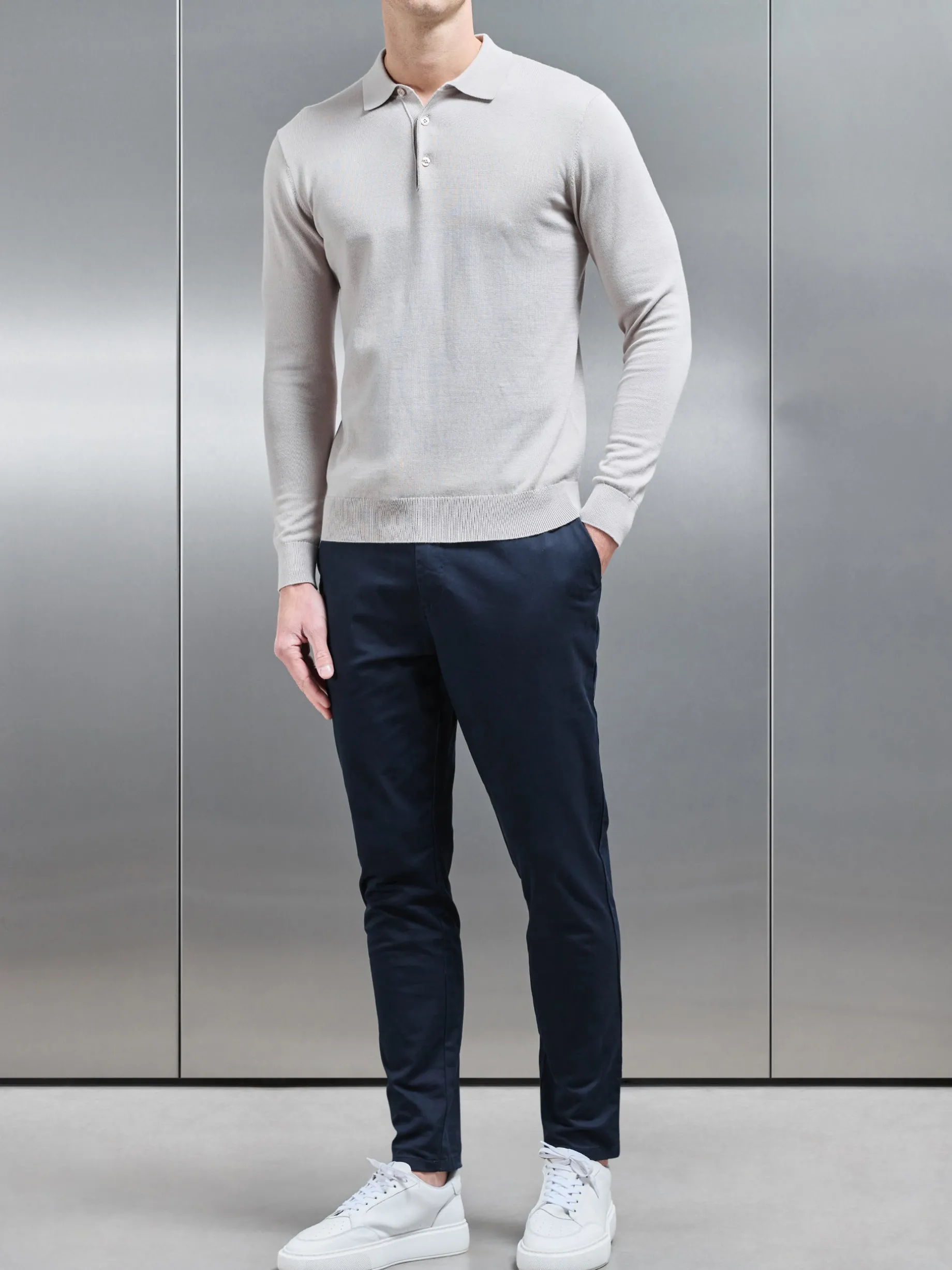 Tailored Chino Trouser - Navy