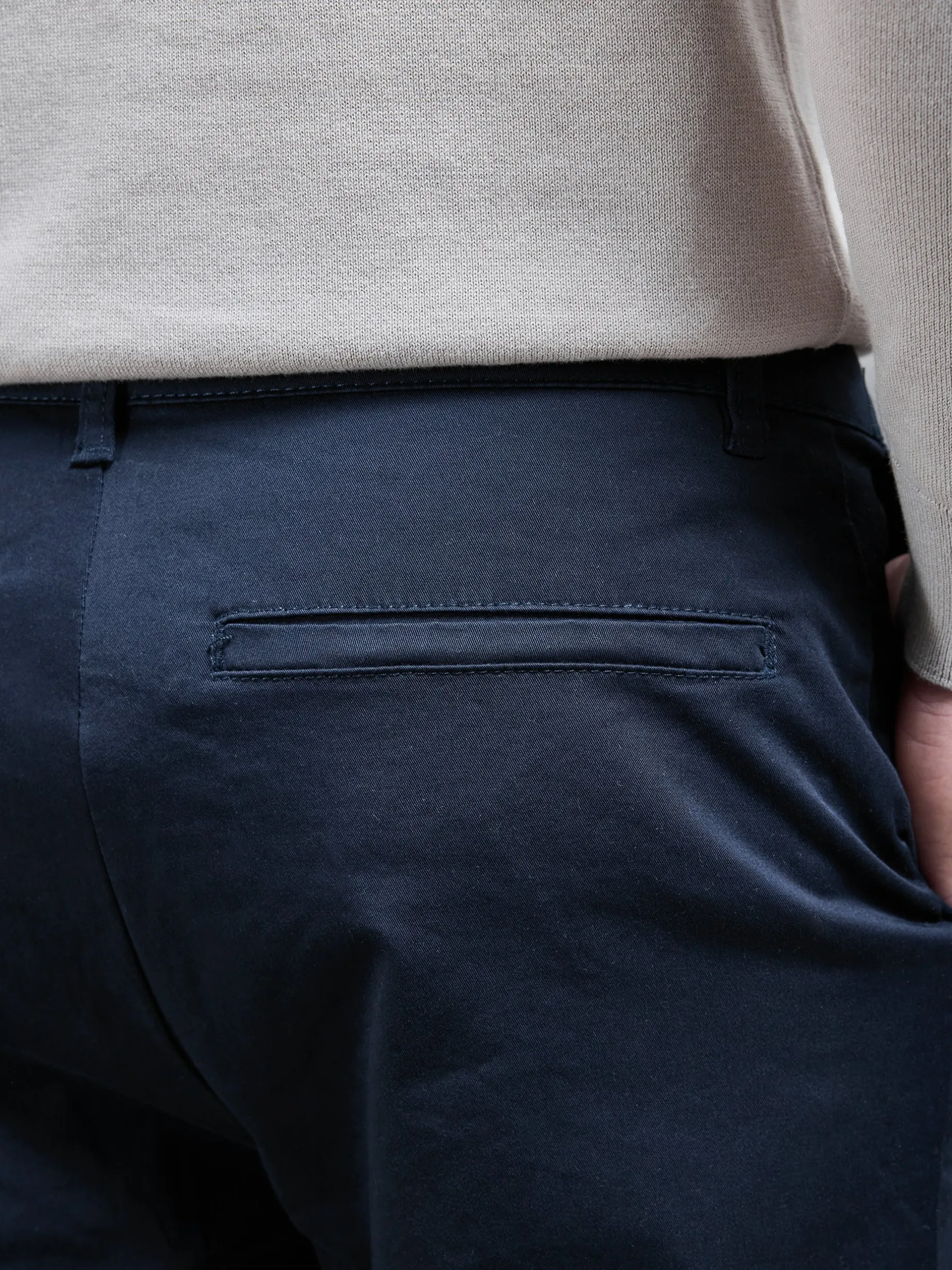 Tailored Chino Trouser - Navy