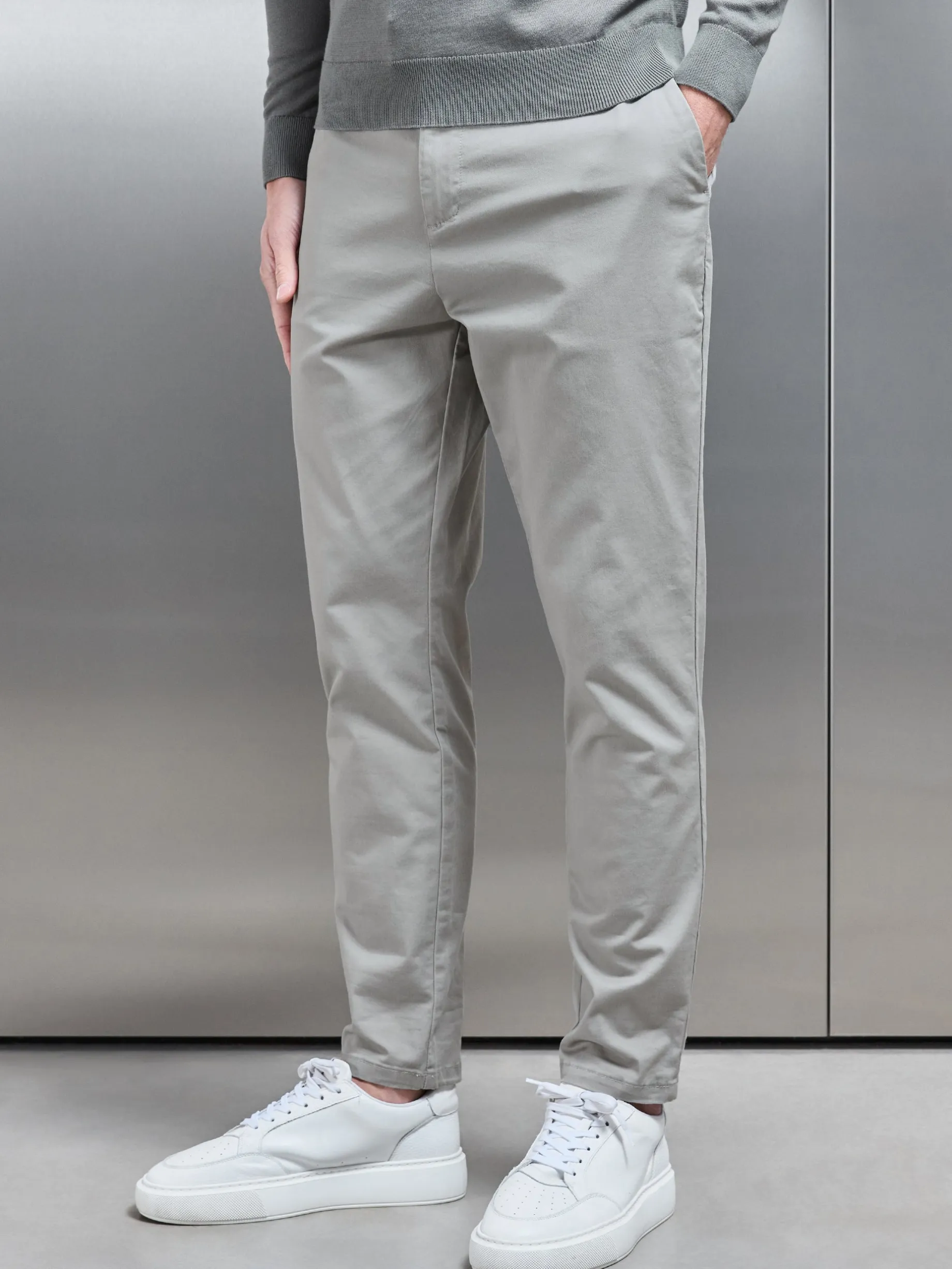 Tailored Chino Trouser - Stone