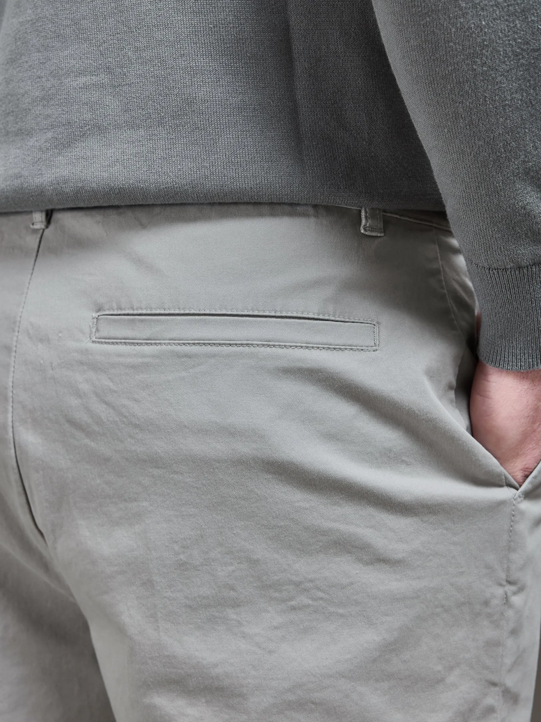 Tailored Chino Trouser - Stone