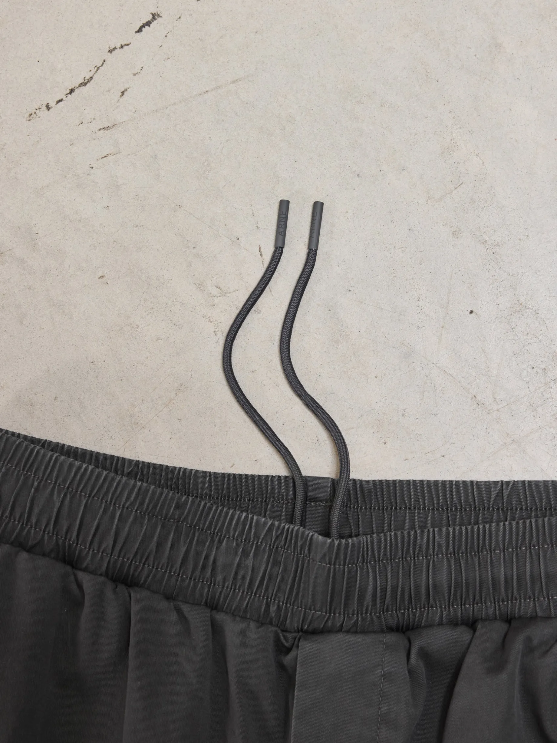 Tailored Drawstring Chino Trouser - Grey