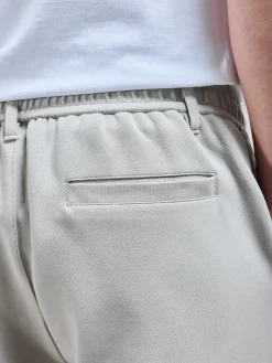 Tailored Interlock Chino Trouser - Stone