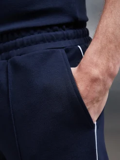 Technical Jersey Piping Short - Navy