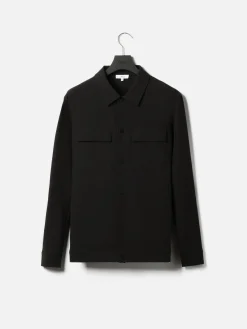 Technical Mid Weight Popper Overshirt - Black