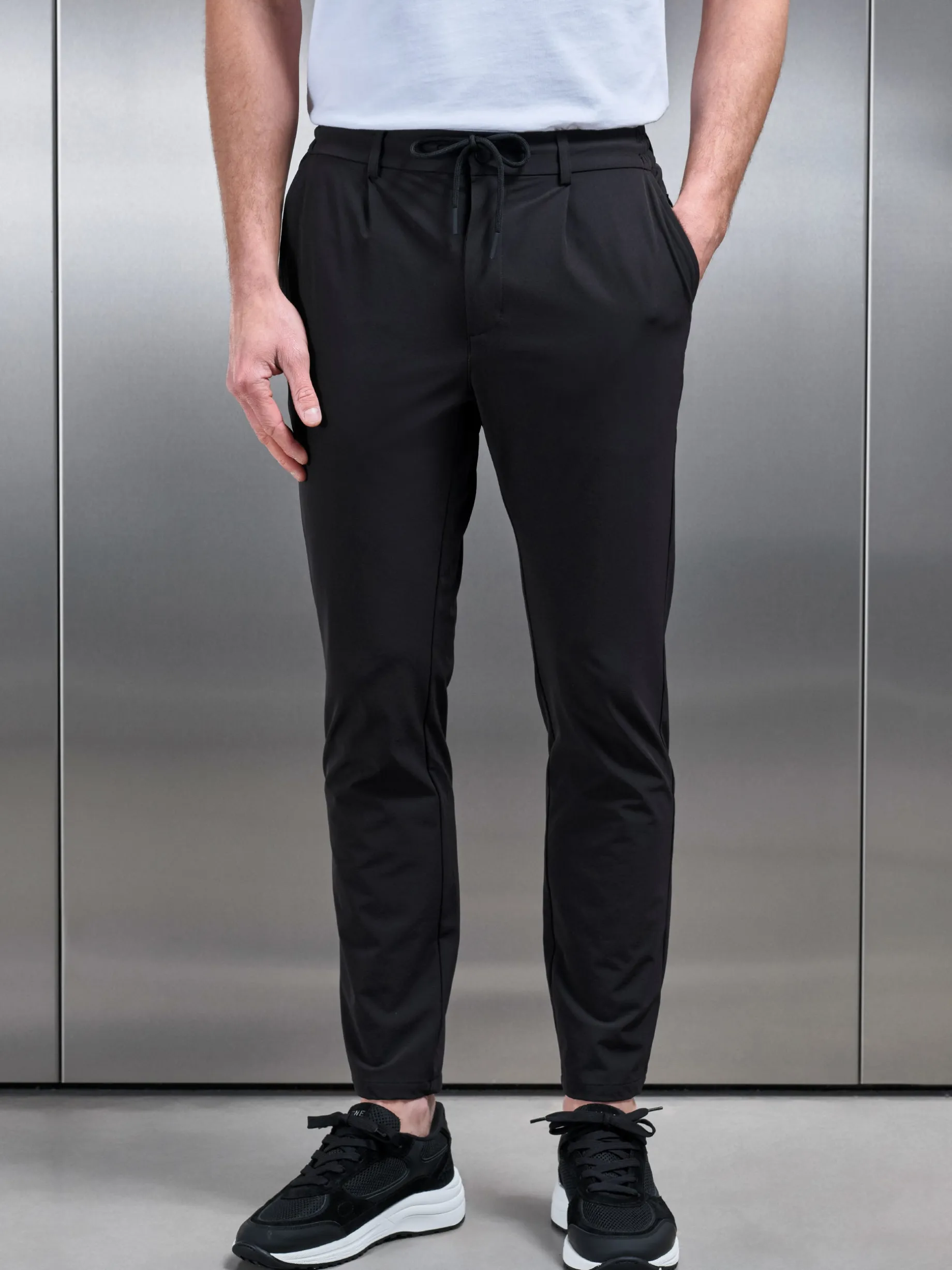 Technical Stretch Chino Trouser - Black