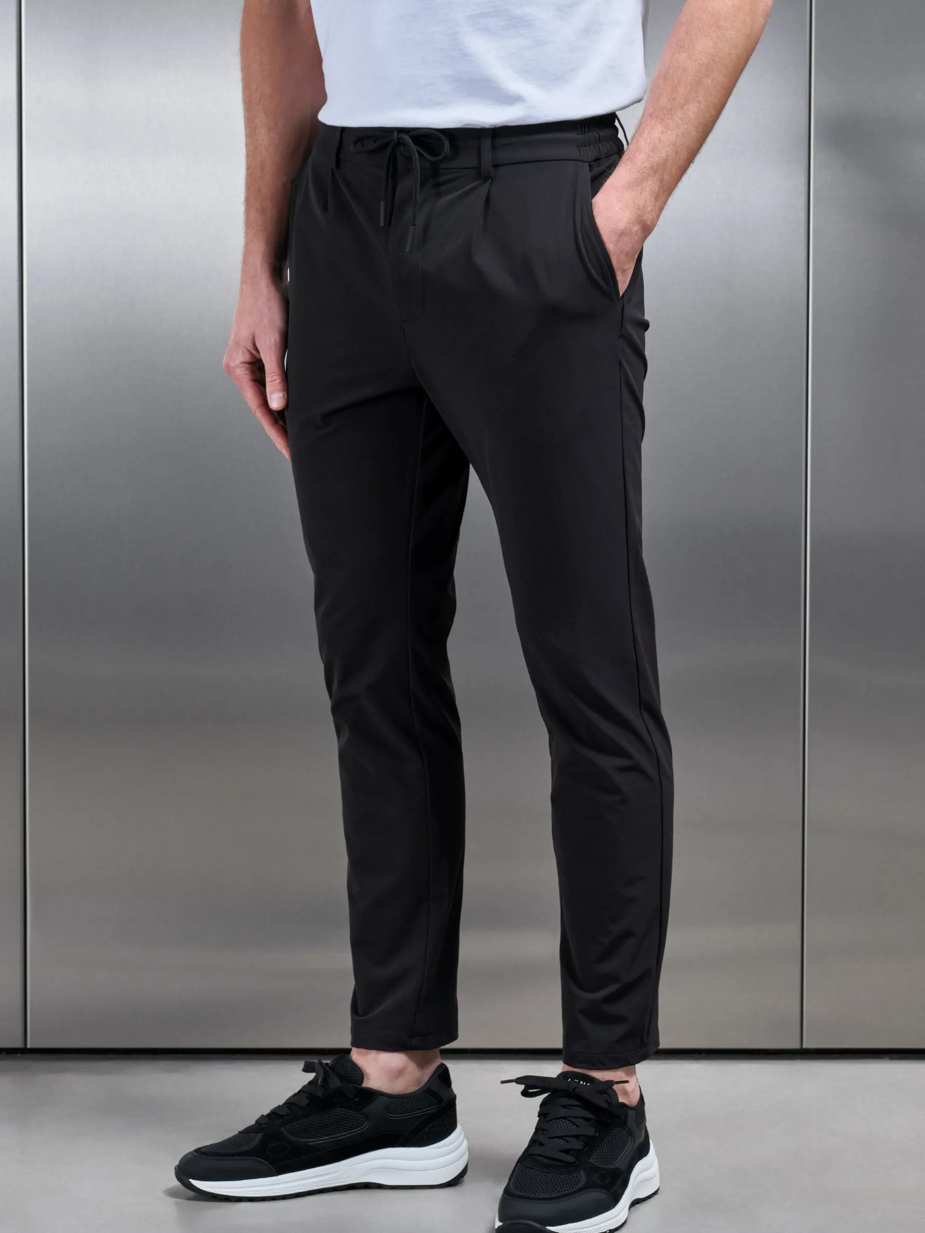 Technical Stretch Chino Trouser - Black