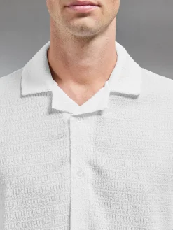 To The Beach Revere Collar Shirt - White