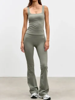 Womens Active Flared Legging - Sage