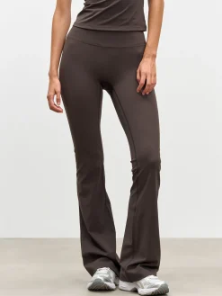 Womens Active Flared Legging - Brown