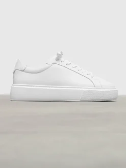 Womens Essential Leather Trainer - White