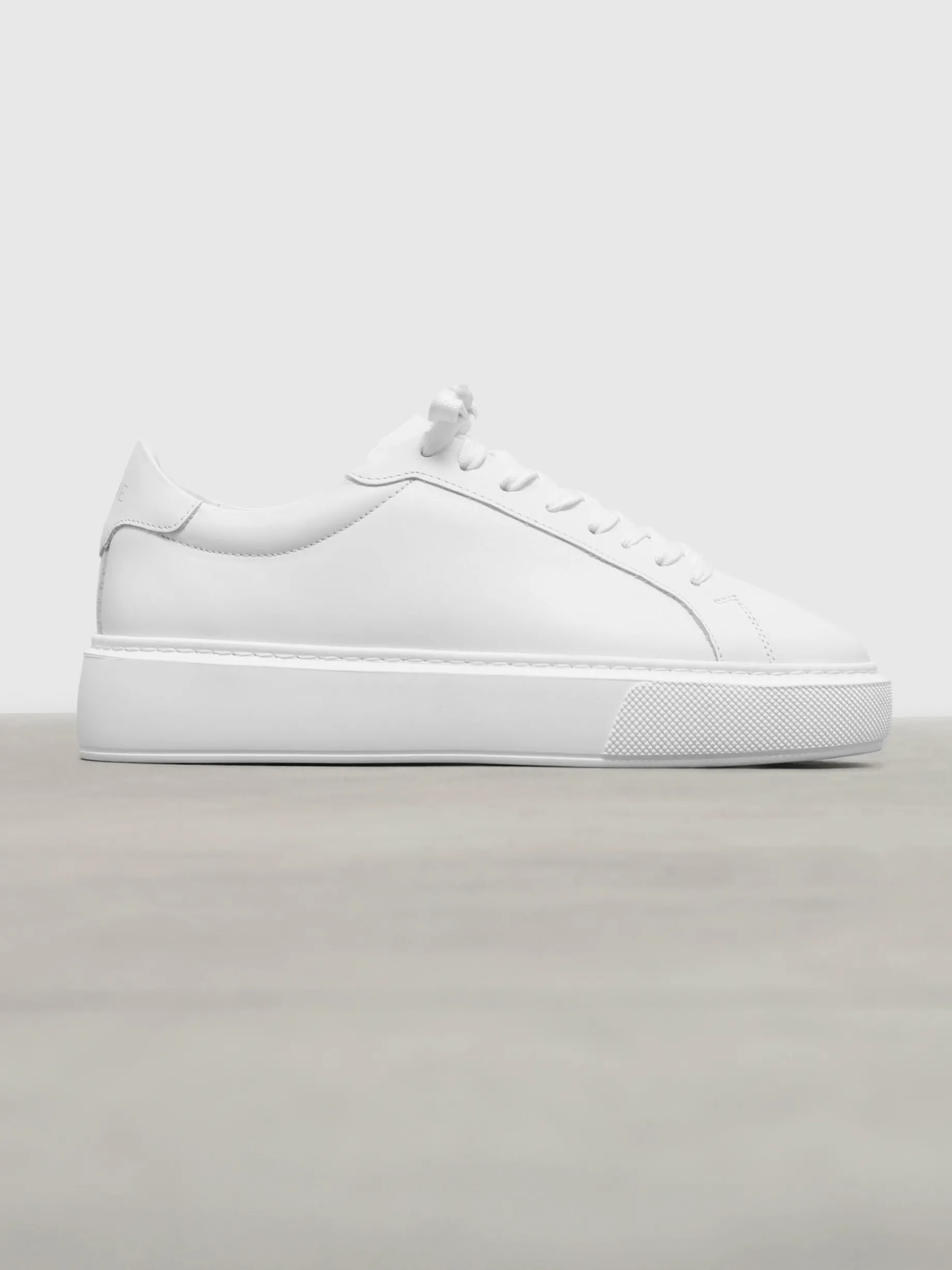 Womens Essential Leather Trainer - White