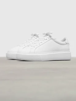 Womens Essential Leather Trainer - White