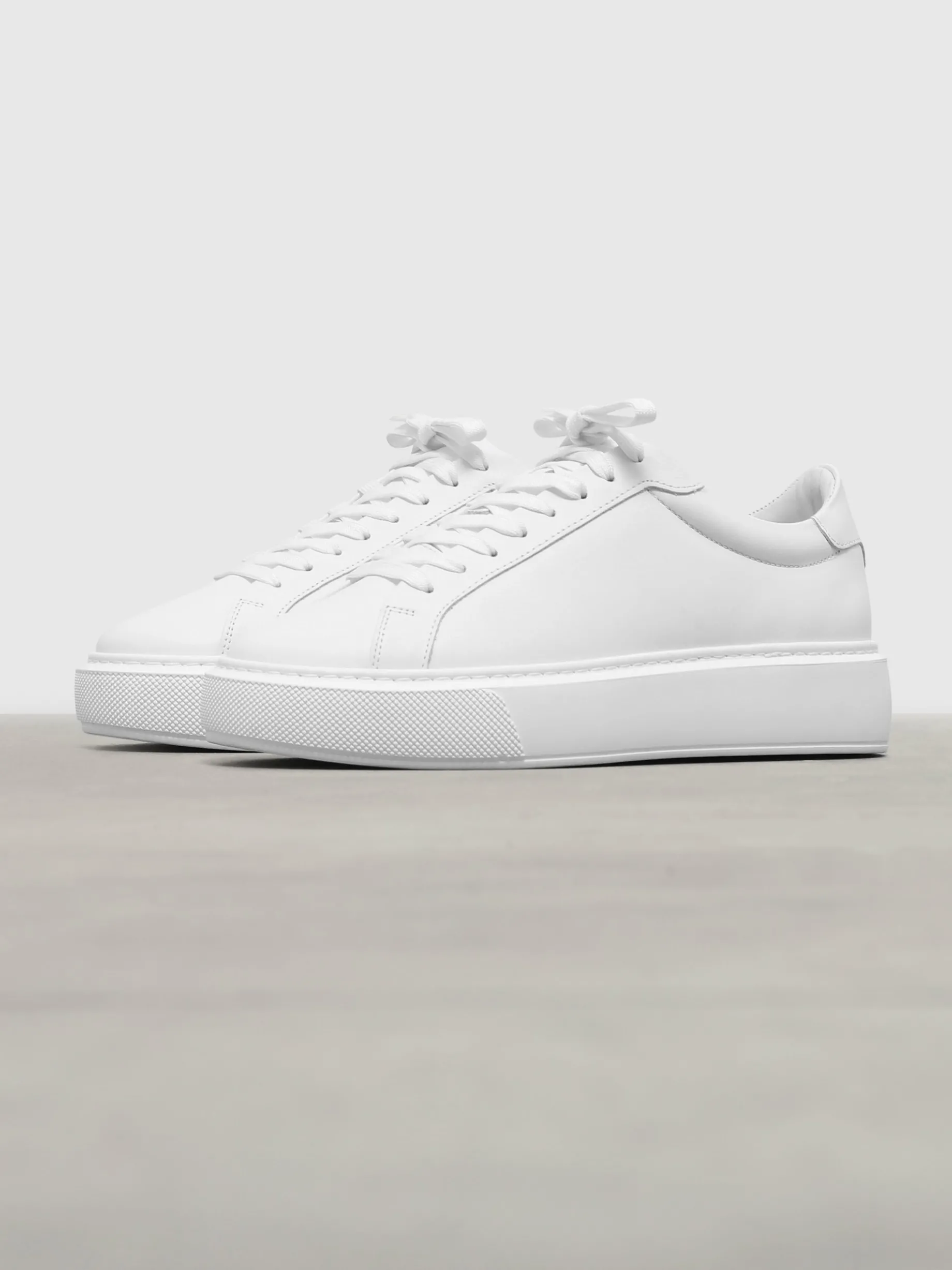 Womens Essential Leather Trainer - White